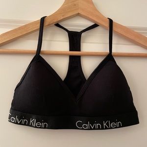 Calvin Klein Black Racerback Bralette